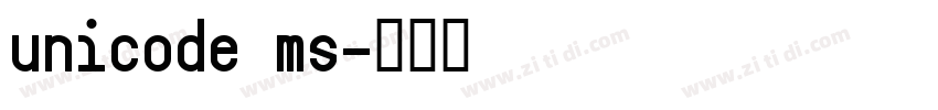unicode ms字体转换